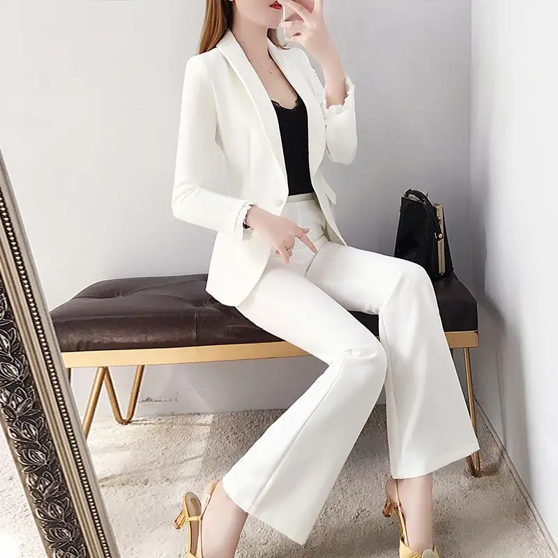 Blazer and White Trouser Suit  - Women Formal Wear White Shirt のレビューと価格