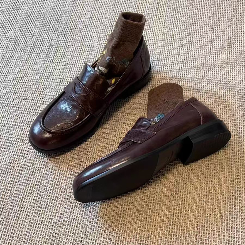 Womens Genuine Leather Loafers - Women Formal Wear Footwear のレビューと価格
