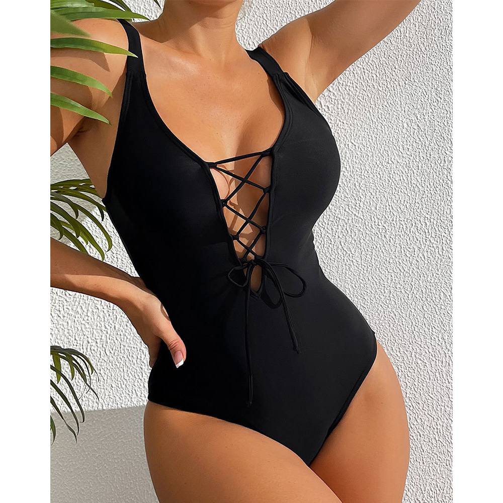 Cikini-One Piece Swimsuit for  - Monochrome Suit Set のレビューと価格