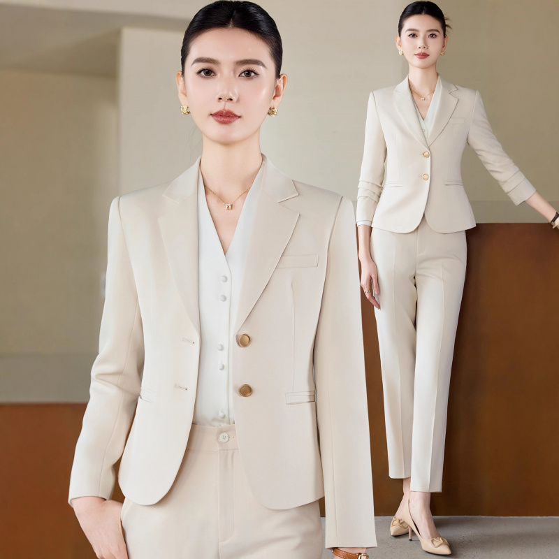 Apricot White Suit for WomenOL - Women Formal Wear White Shirt のレビューと価格