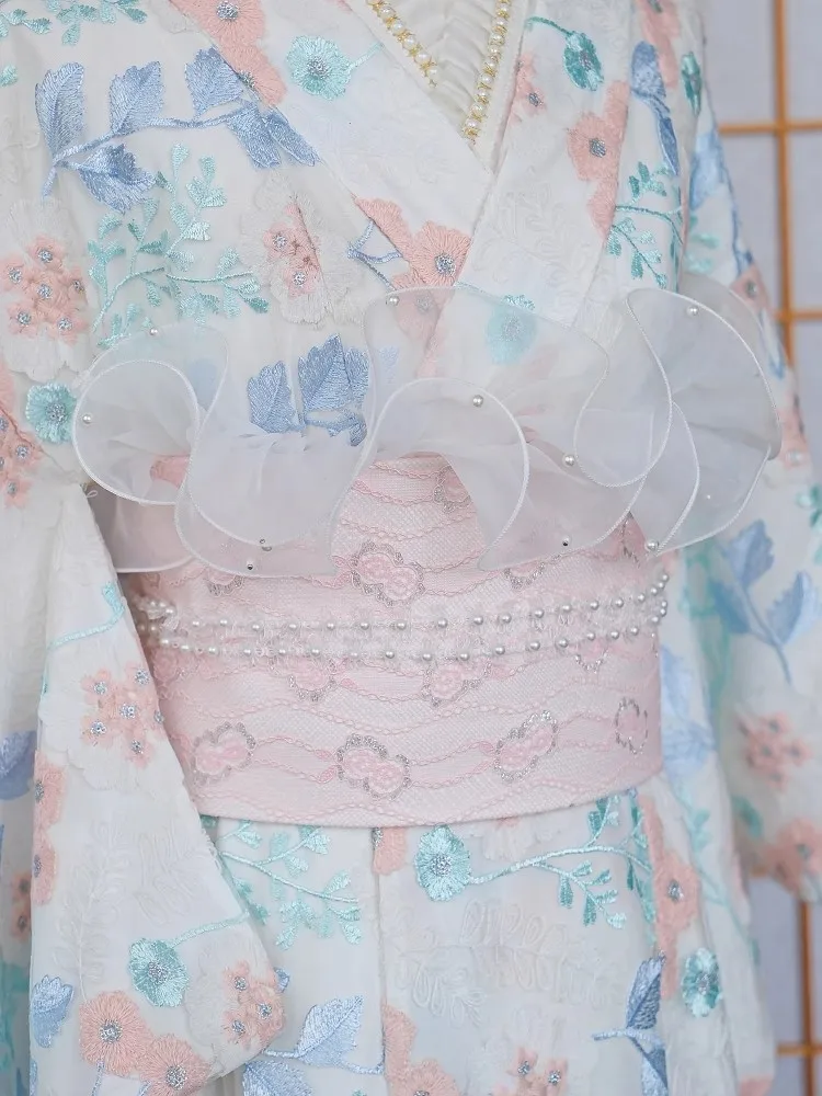 Lace-Trimmed Kimono Undergarme - Japanese Women Formal Wear のレビューと価格
