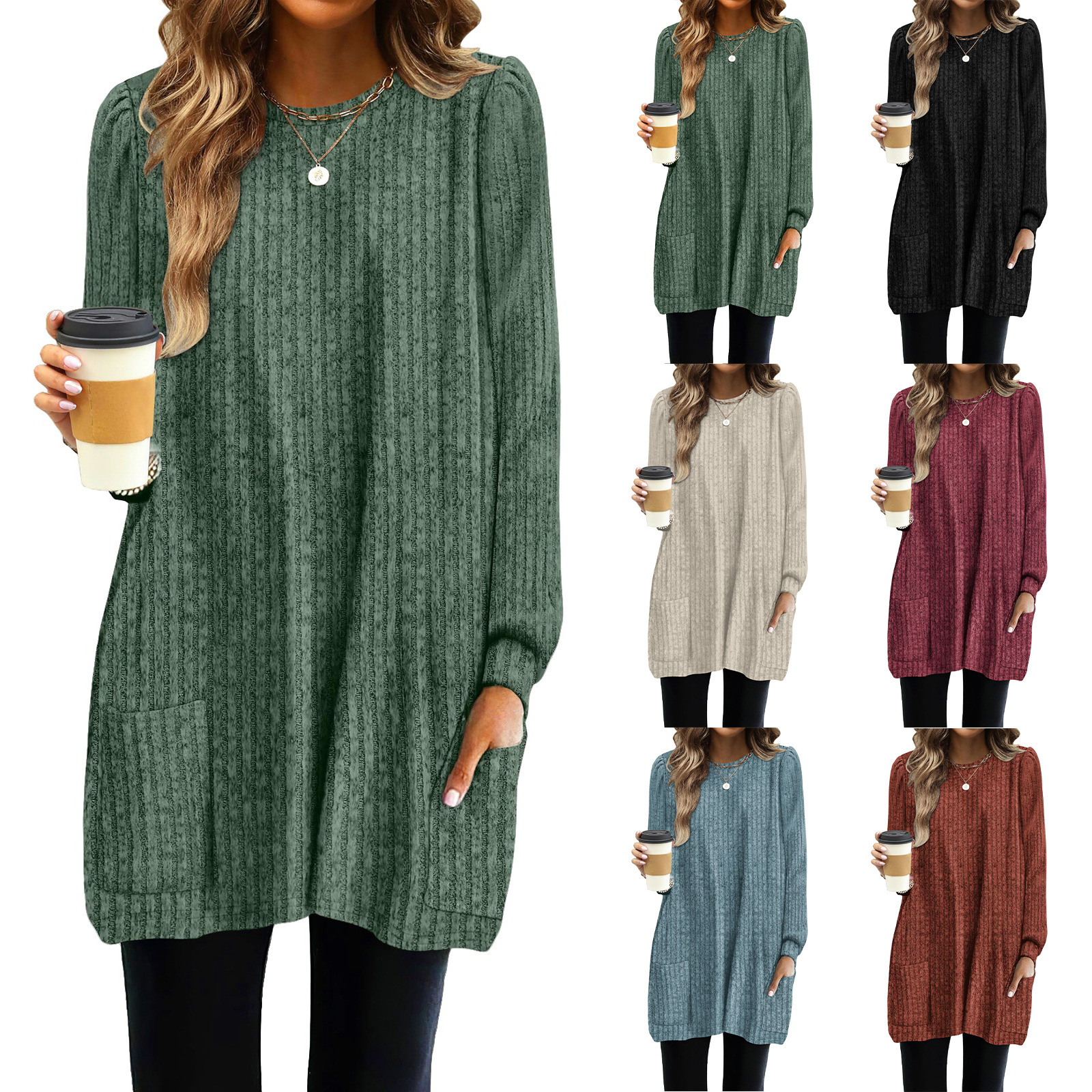 New Spring Women Long Shirts P - Women'S Formal Wear Blouse のレビューと価格