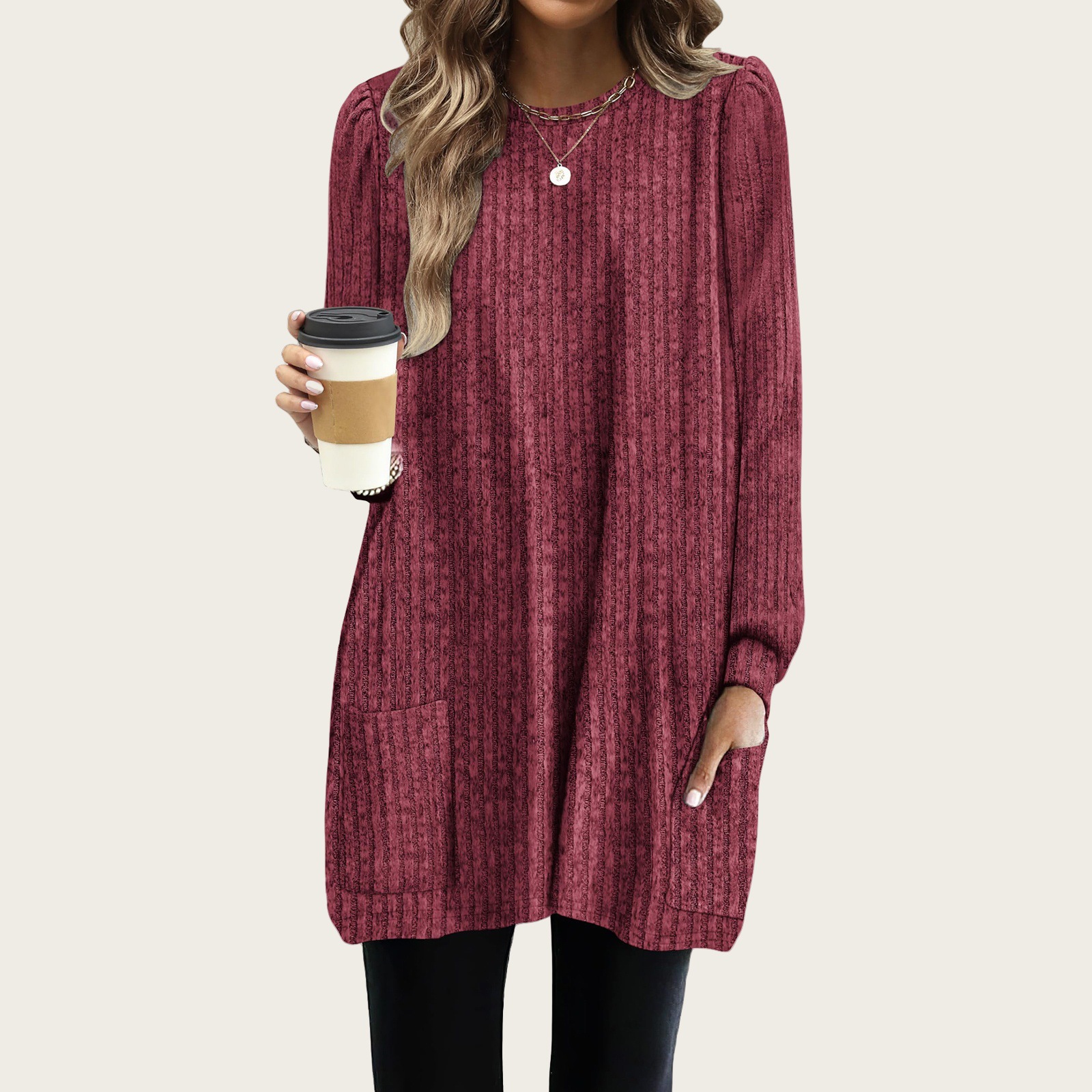 New Spring Women Long Shirts P - Women'S Formal Wear Blouse のレビューと価格