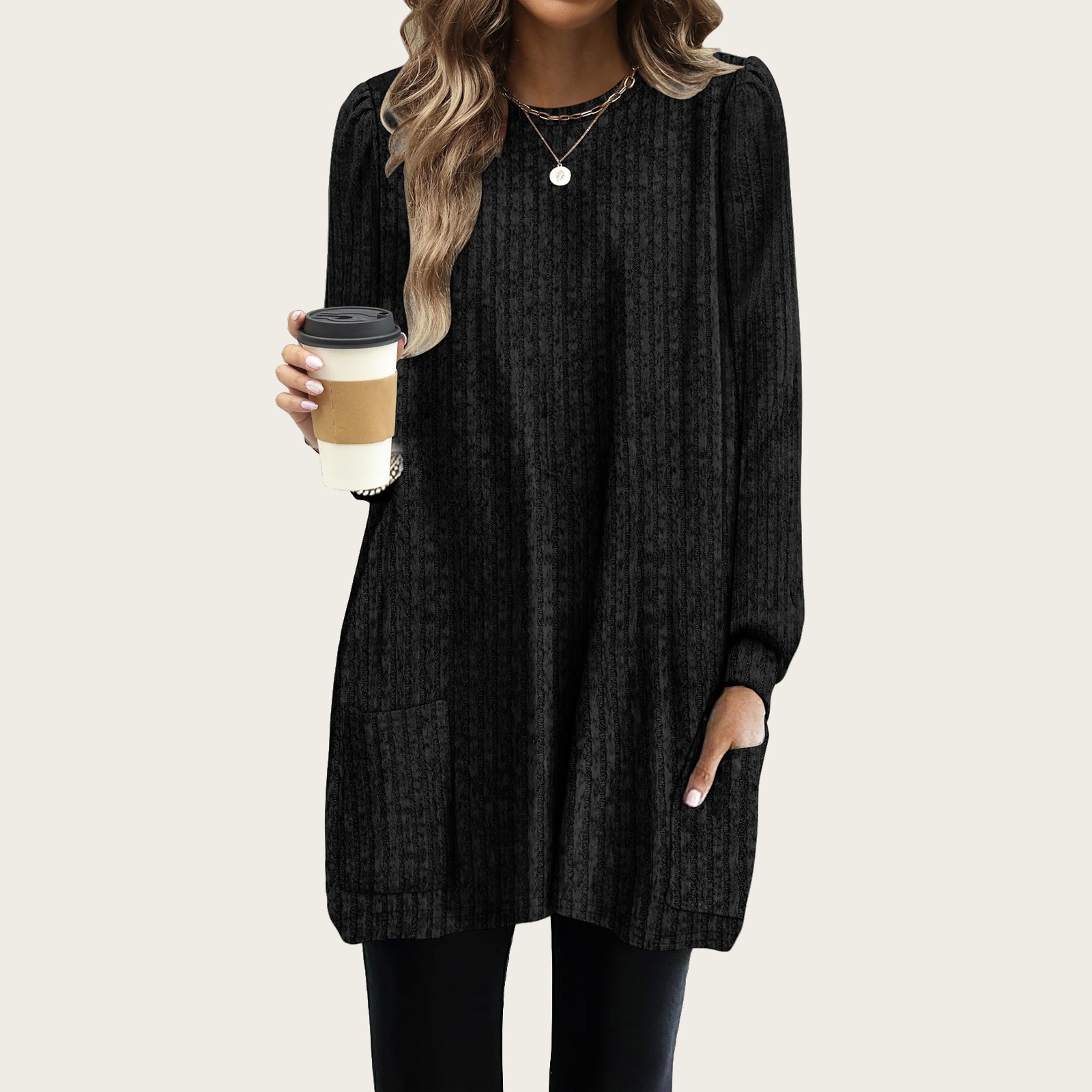New Spring Women Long Shirts P - Women'S Formal Wear Blouse のレビューと価格