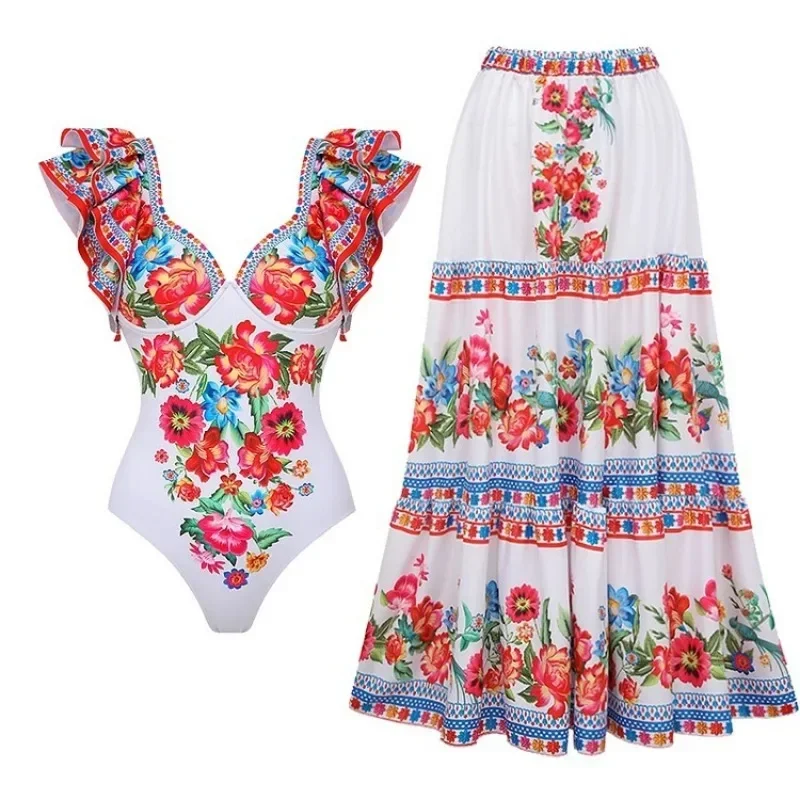 Printed One Piece Swimsuit for - Monochrome Suit Set のレビューと価格