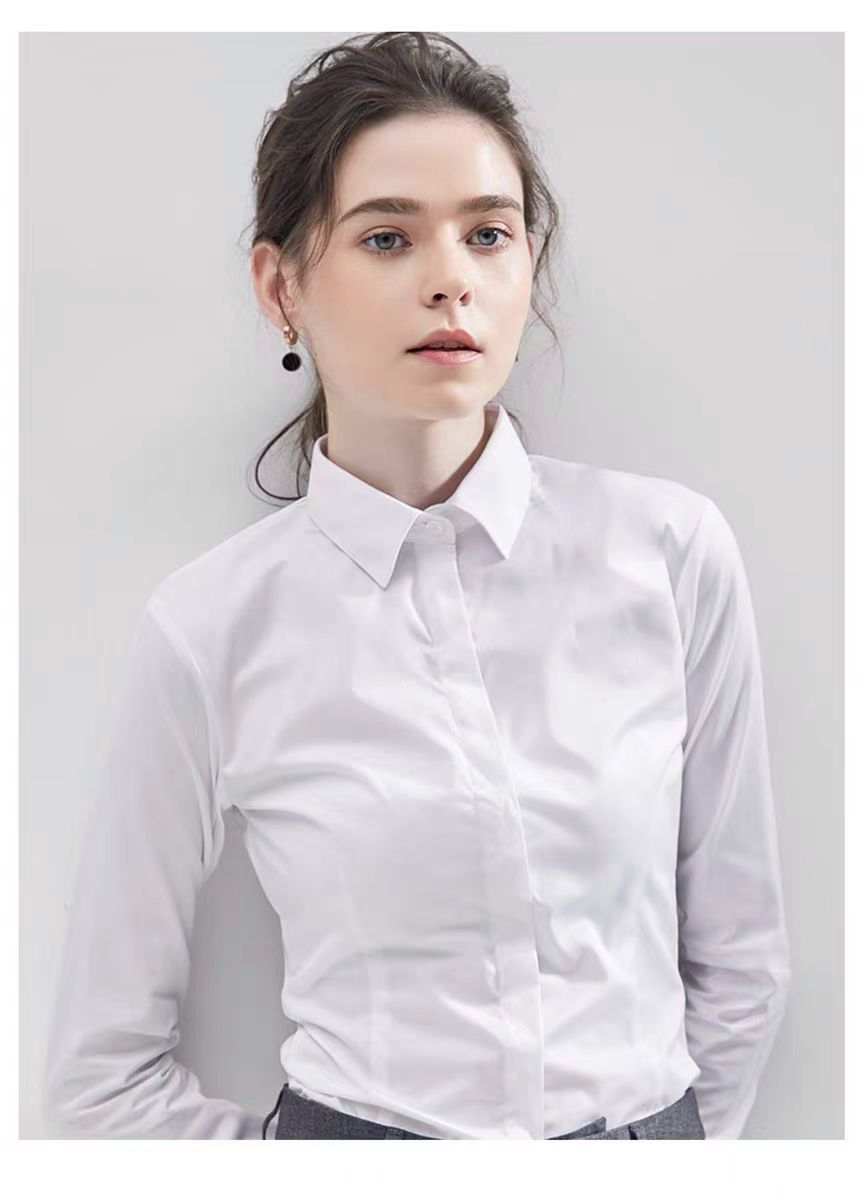 Summer Black Shirt Short-sleev - Women Formal Wear White Shirt のレビューと価格