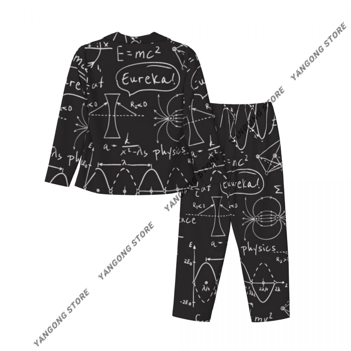 Women Sleepwear Pajamas Scienc - Monochrome Suit Set のレビューと価格