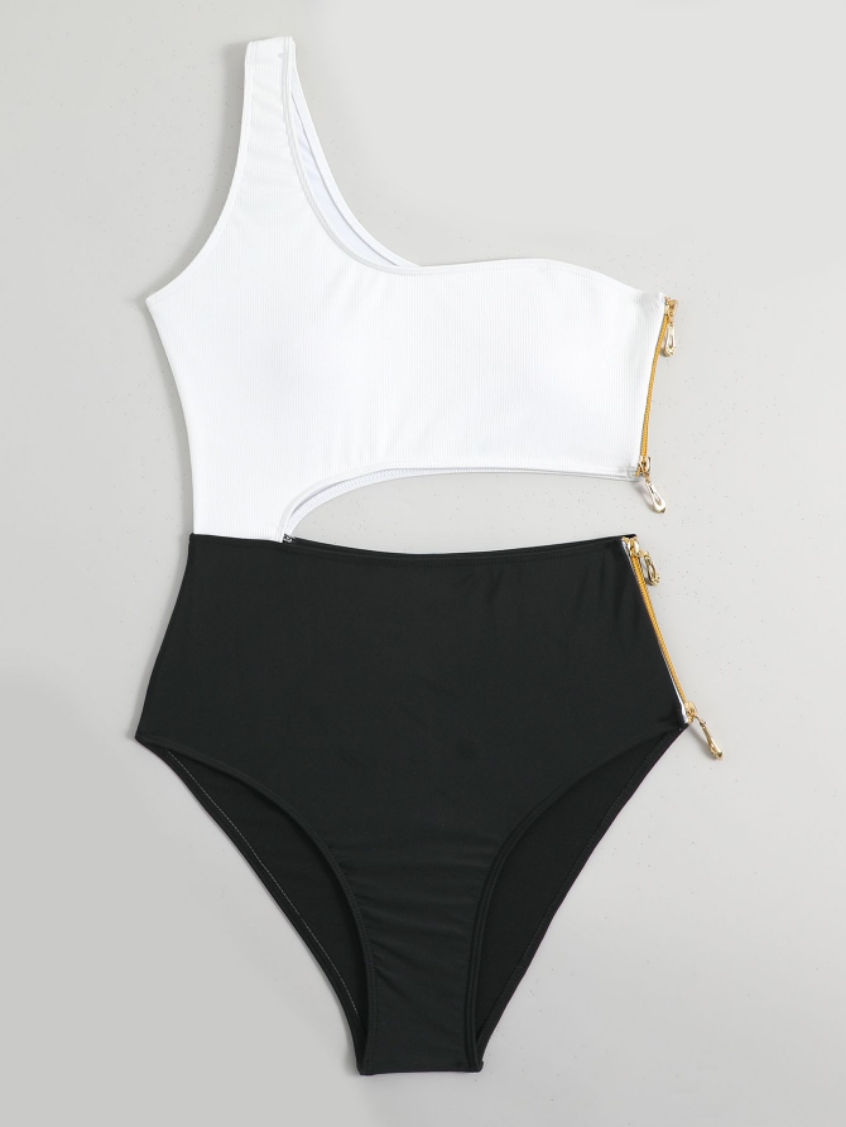 Cikini-One-Piece Swimsuit for  - Monochrome Suit Set のレビューと価格