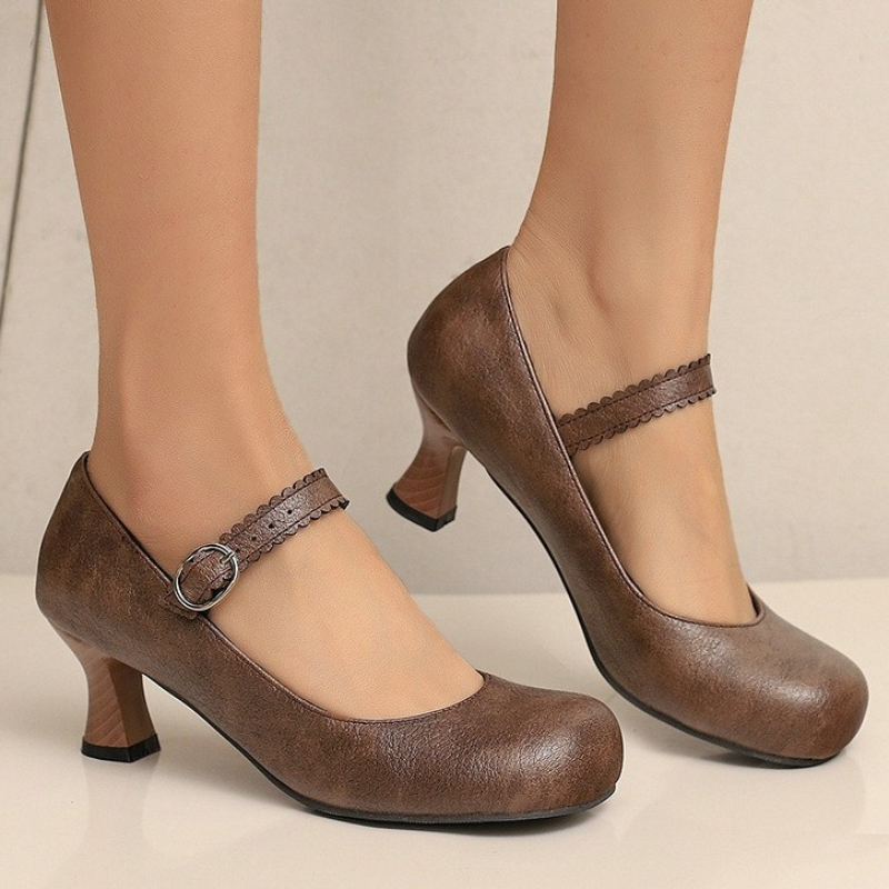 Women Retro Mary Jane Pumps Ro - Formal Women Daily Wear Shoes のレビューと価格