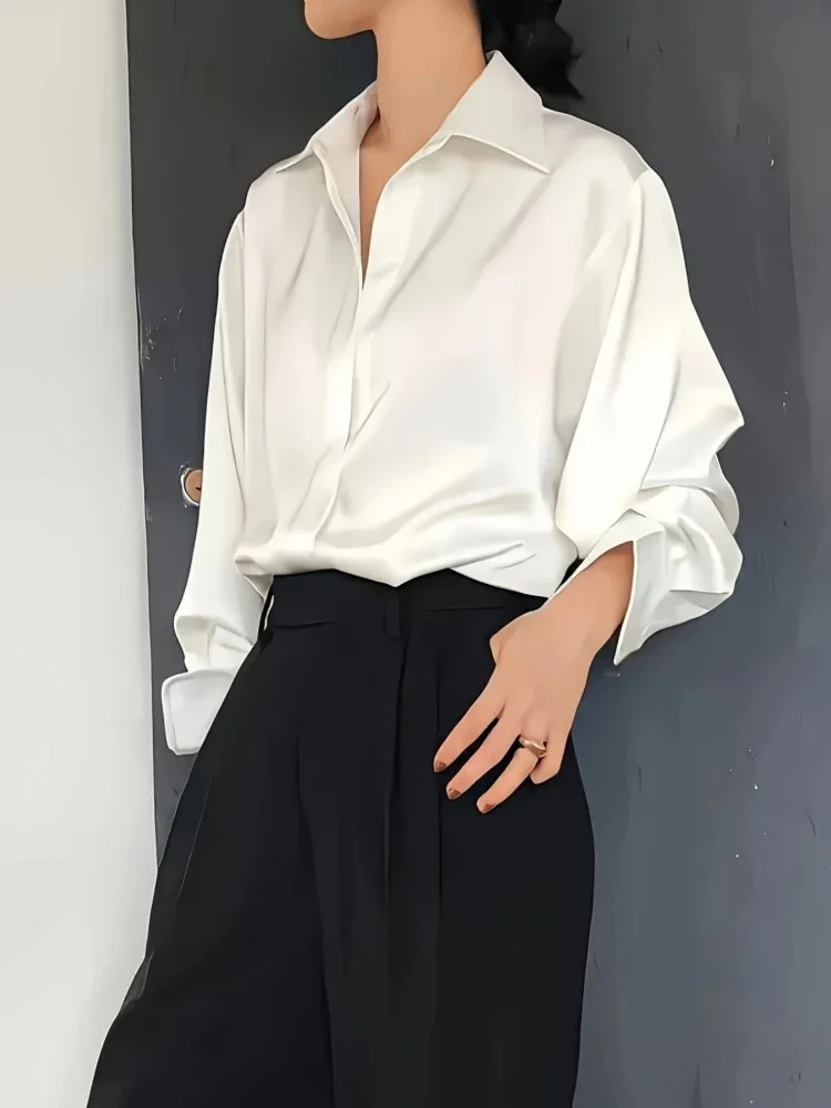 Plus Size Shirts 2025 Loose Ca - Women'S Formal Wear Blouse のレビューと価格