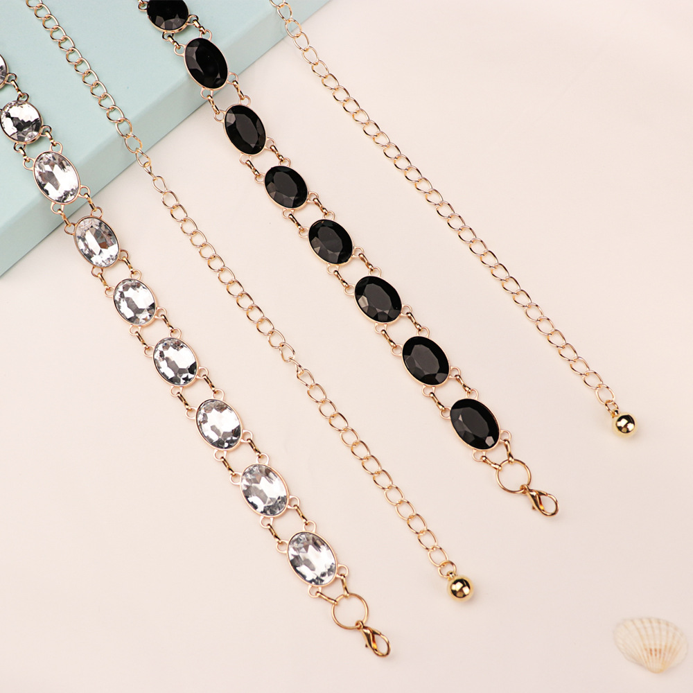 Chic Rhinestone Waist Chain Wo - Women Formal Wear Belt のレビューと価格