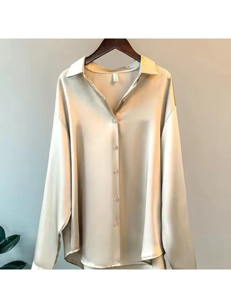 Plus Size Casual Women Silk Sh - Women'S Formal Wear Blouse のレビューと価格