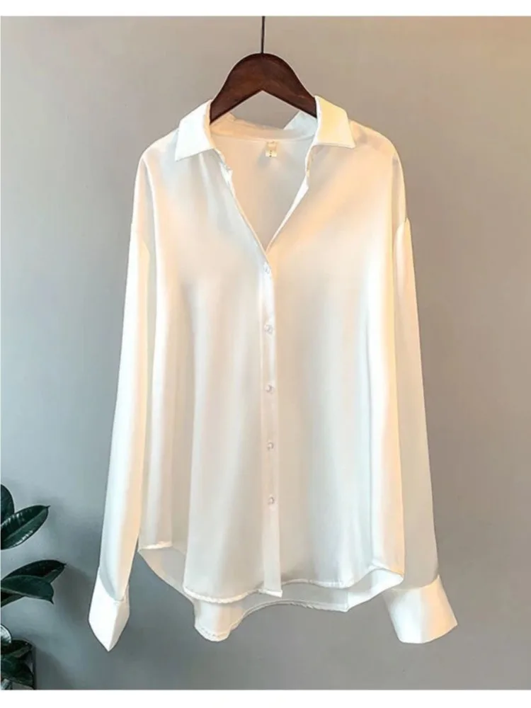 Plus Size Casual Women Silk Sh - Women'S Formal Wear Blouse のレビューと価格
