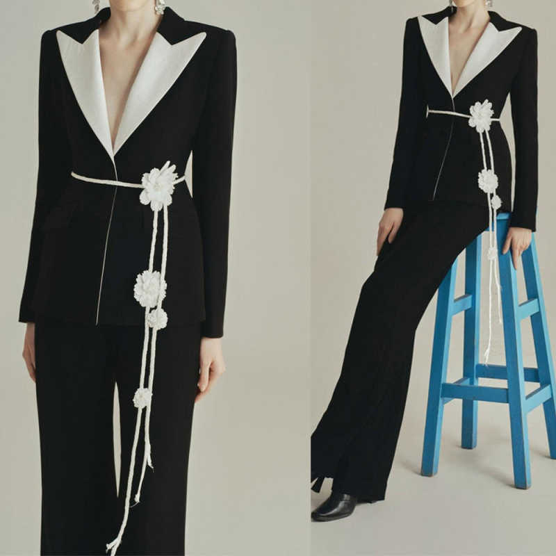 Customized Elegant Women Pants - Women Formal Wear Belt のレビューと価格