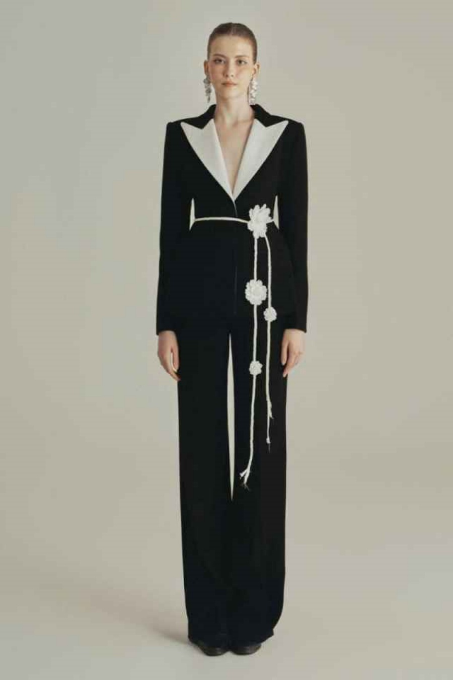 Customized Elegant Women Pants - Women Formal Wear Belt のレビューと価格