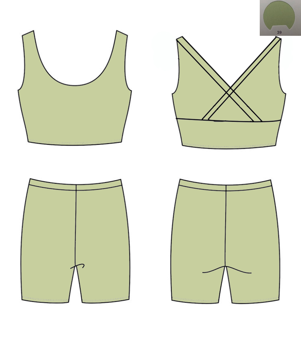 Monochrome Yoga Material Back  - Monochrome Suit Set のレビューと価格