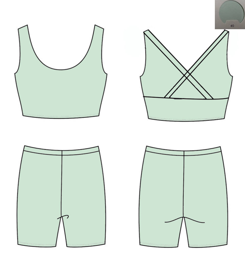 Monochrome Yoga Material Back  - Monochrome Suit Set のレビューと価格
