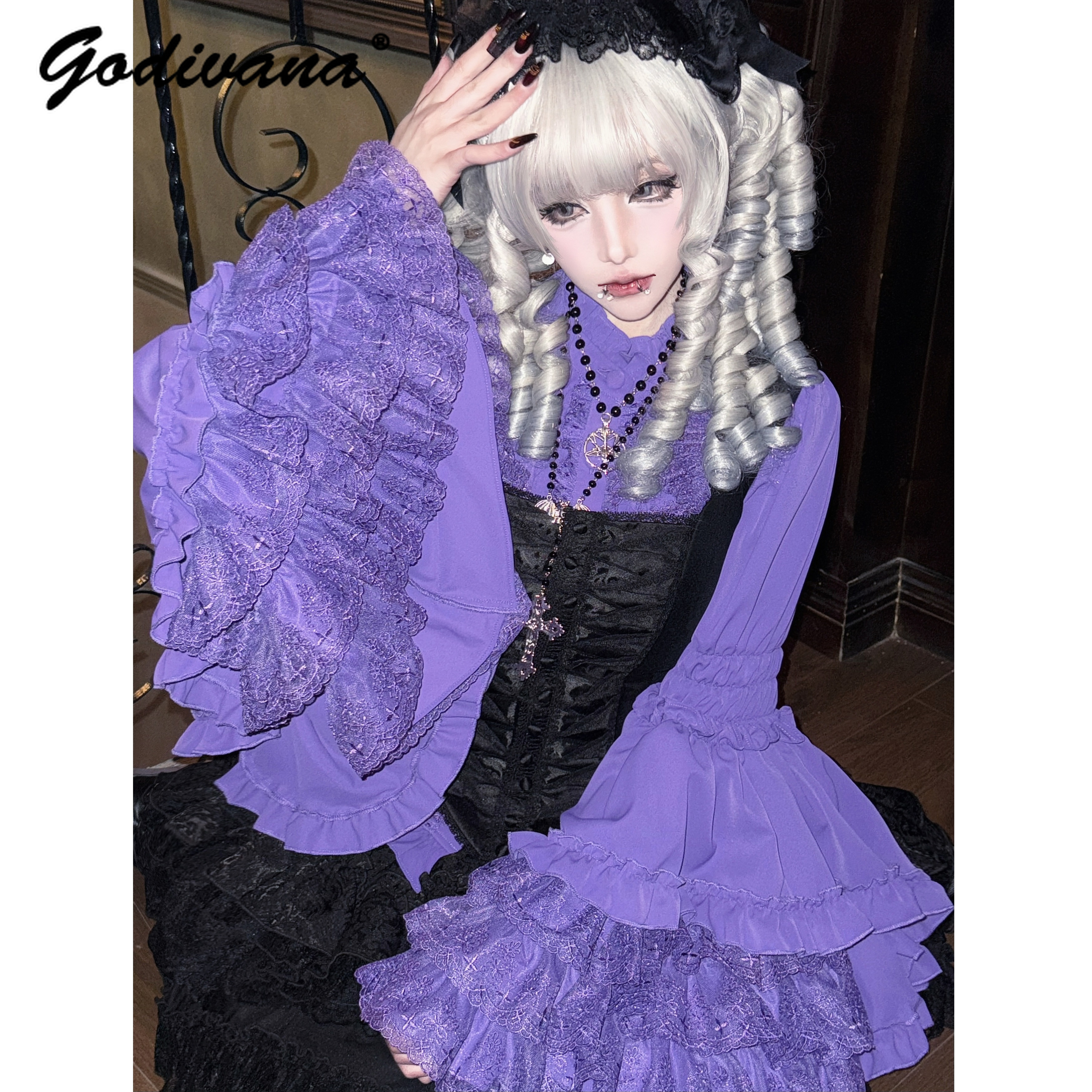 Original Lolita Chiffon Blouse - Women'S Gothic Formal Wear のレビューと価格