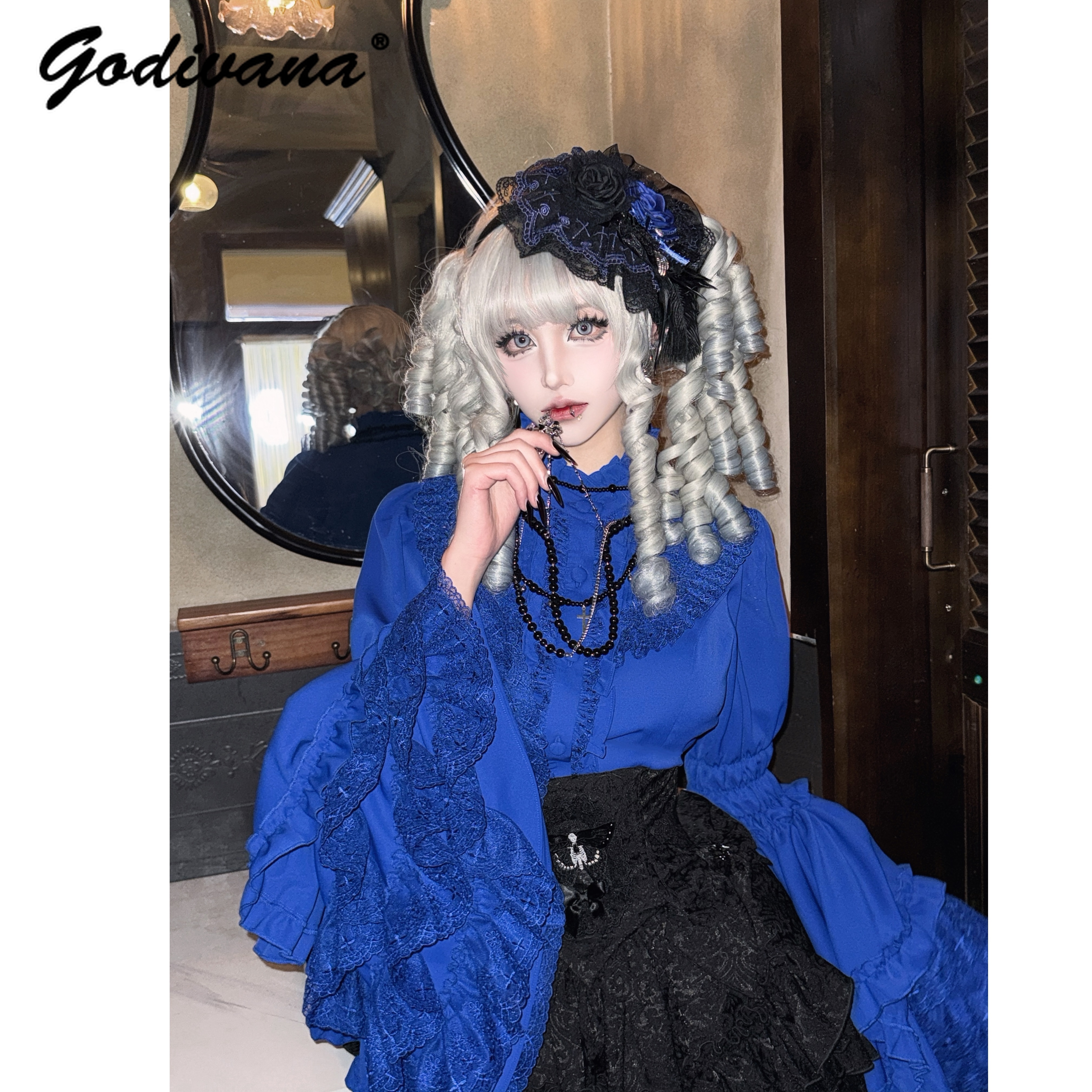 Original Lolita Chiffon Blouse - Women'S Gothic Formal Wear のレビューと価格