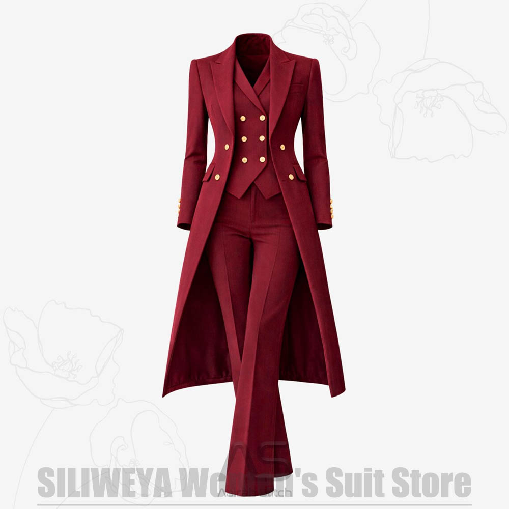 Women's Suit 3 Piece Double Br - Women Formal Wear Outfits のレビューと価格