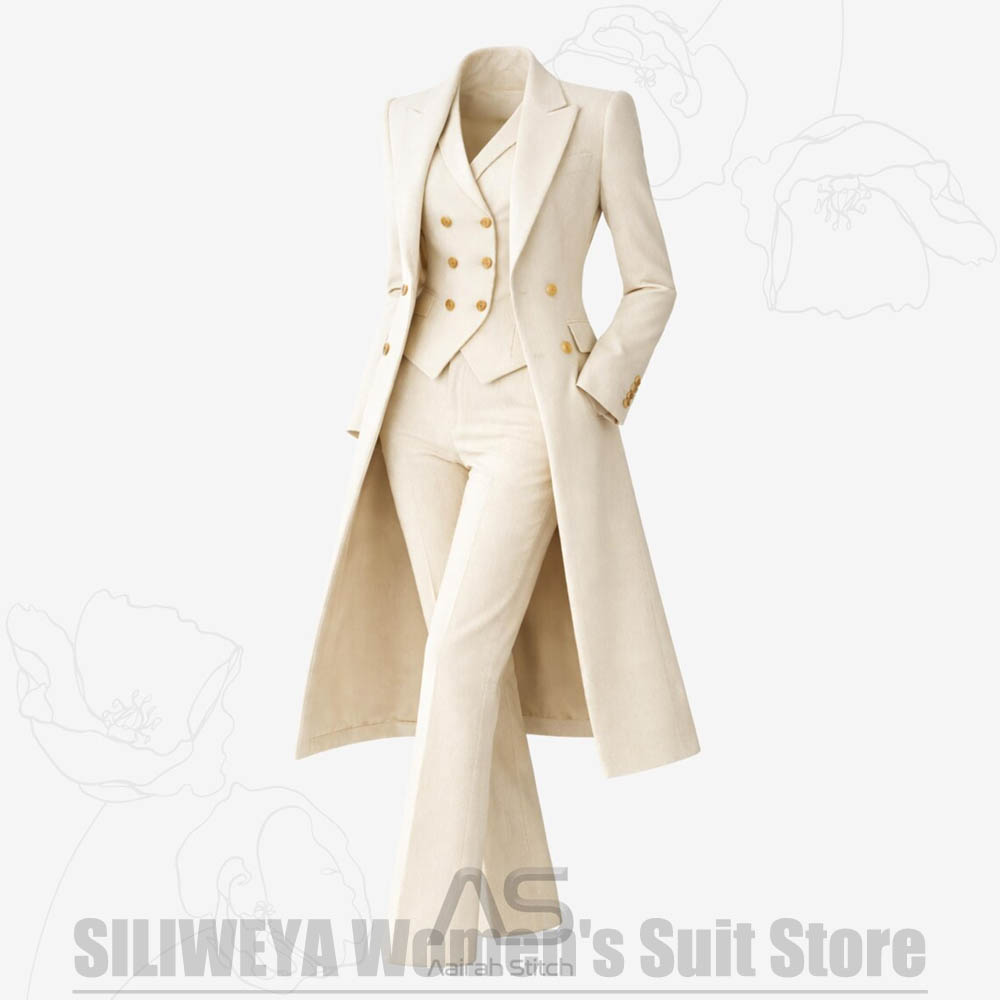 Women's Suit 3 Piece Double Br - Women Formal Wear Outfits のレビューと価格
