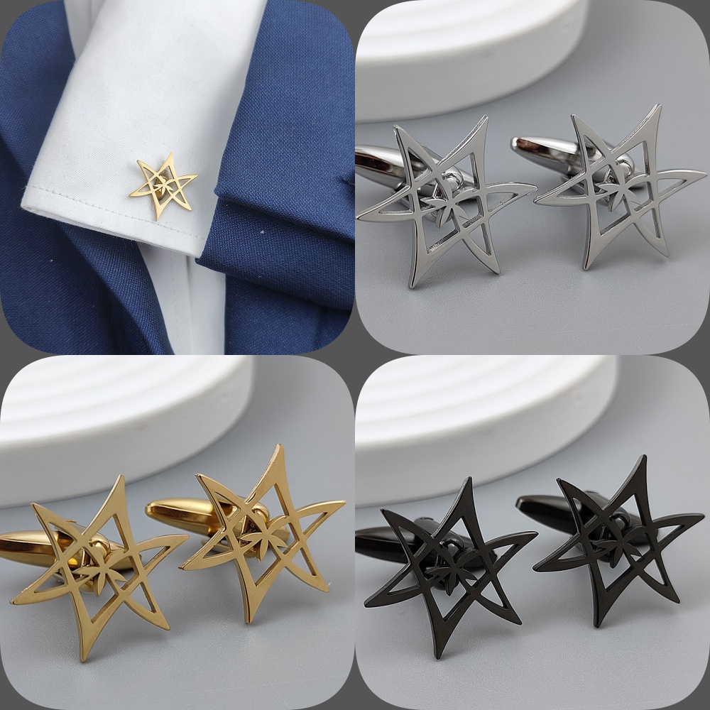 Hexagonal star gold-plated cuf - Women'S Gothic Formal Wear のレビューと価格
