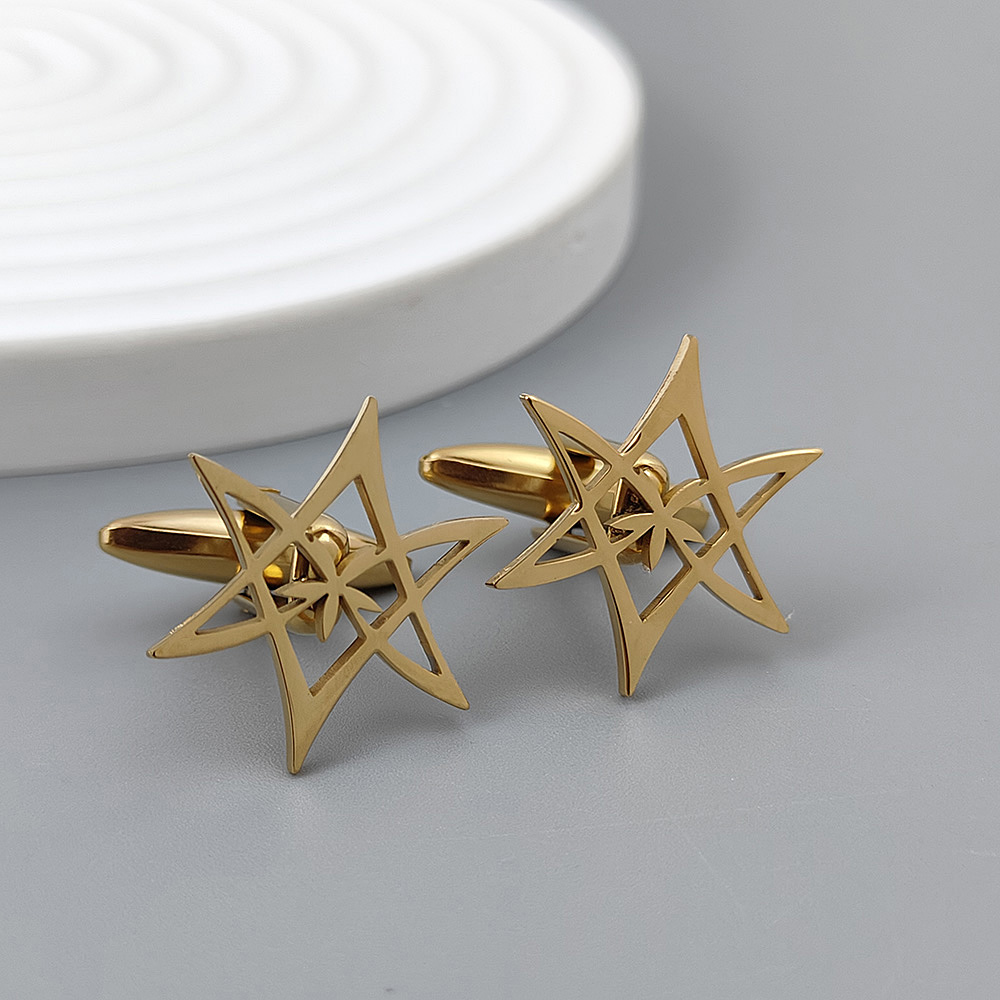 Hexagonal star gold-plated cuf - Women'S Gothic Formal Wear のレビューと価格