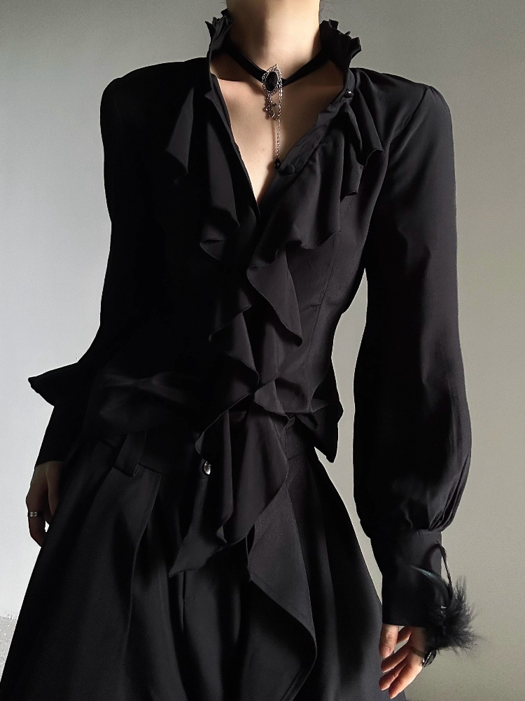 Vintage Gothic Black Bottoming - Japanese Women Formal Wear のレビューと価格