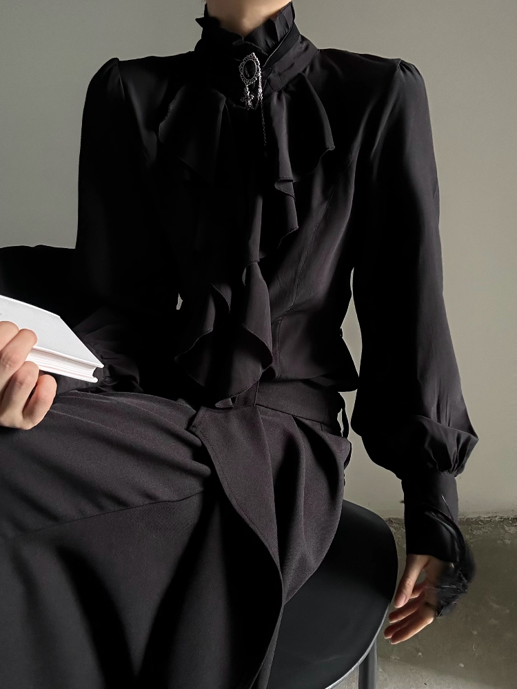 Vintage Gothic Black Bottoming - Japanese Women Formal Wear のレビューと価格