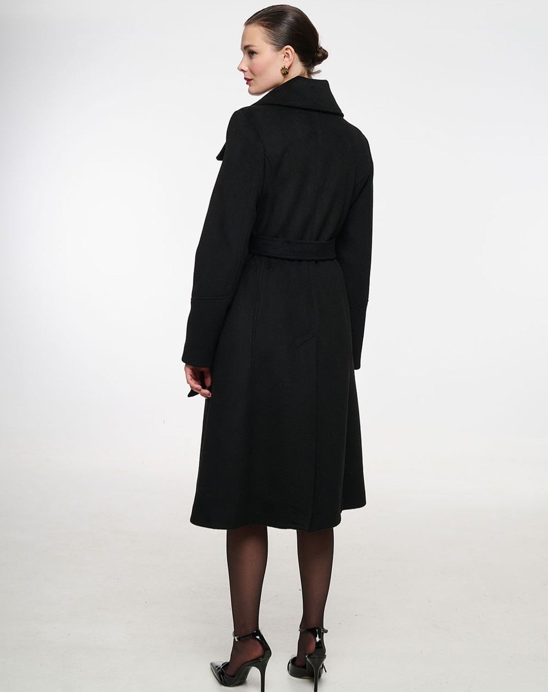 Vintage Black Stand Collar Wom - Women Formal Wear Belt のレビューと価格