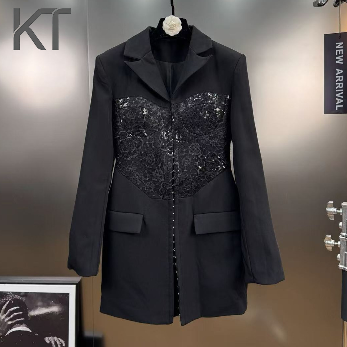 KT Elegant Lace Sequin Blazer  - Women Formal Wear Outfits のレビューと価格