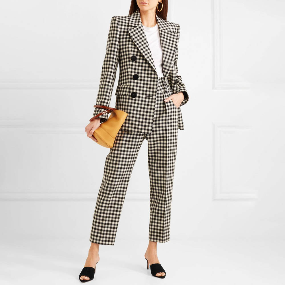 Women's Black White Gingham Tw - Women Formal Wear White Shirt のレビューと価格