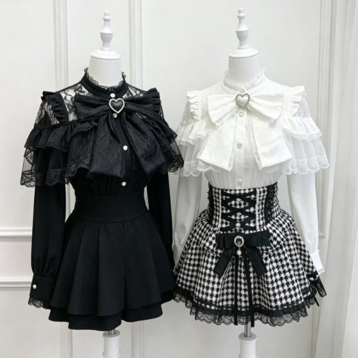 Kawaii Japanese Lolita Blouse  - Japanese Women Formal Wear のレビューと価格