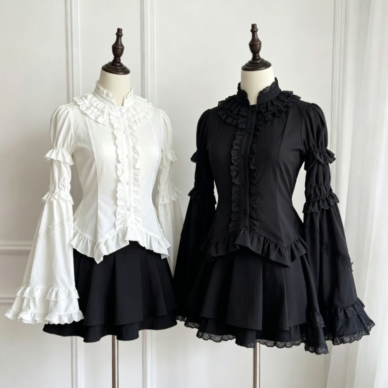Kawaii Japanese Lolita Blouse  - Japanese Women Formal Wear のレビューと価格