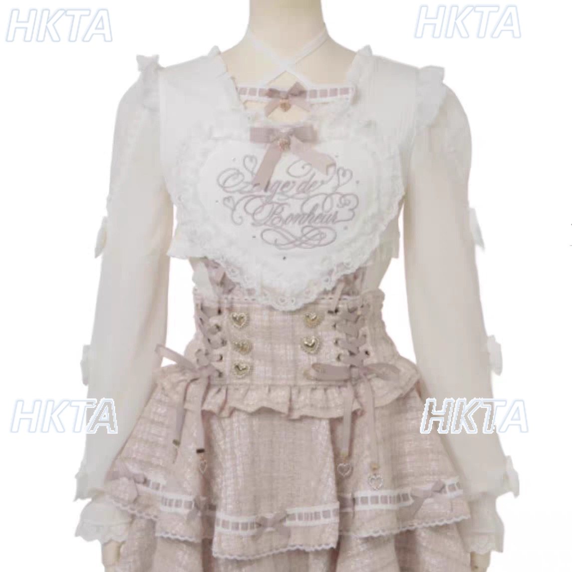Japanese New Sweet Cute Pink W - Women'S Formal Wear Blouse のレビューと価格
