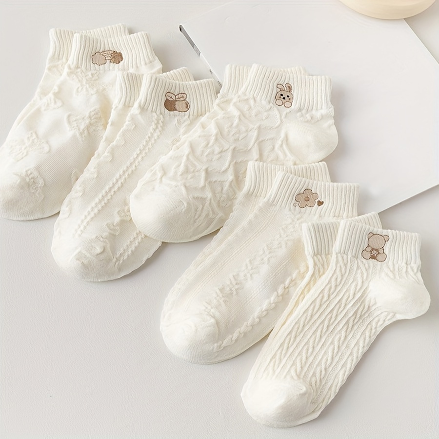 5 Pairs Women's Japanese Cute  - Japanese Women Formal Wear のレビューと価格