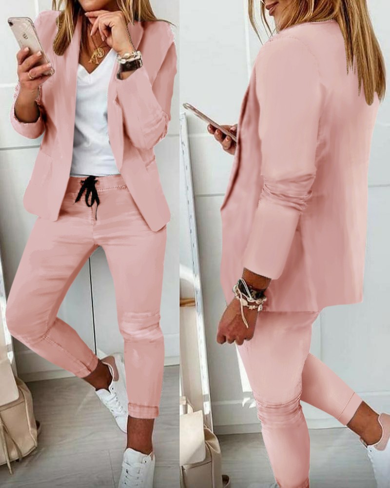Women's Monochrome Casual Busi - Monochrome Suit Set のレビューと価格